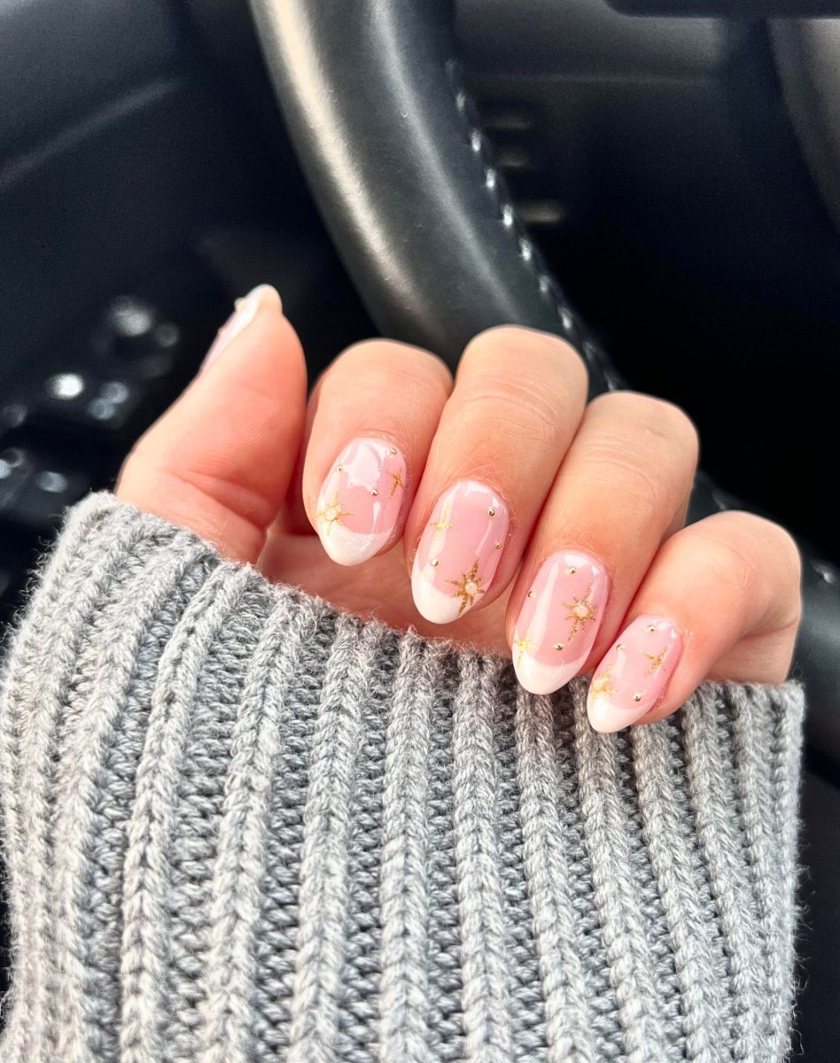 Pink Celestial French Manicure